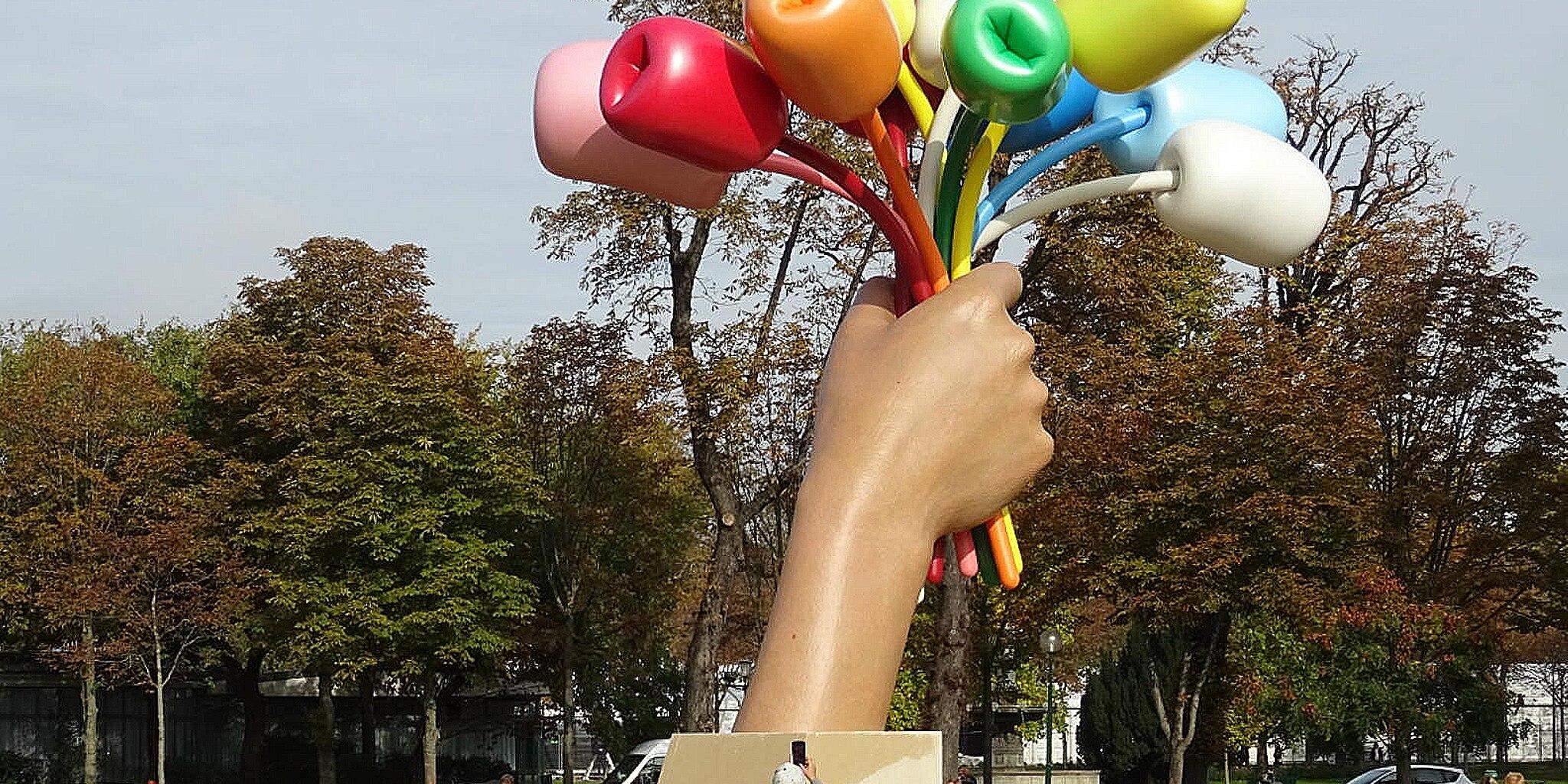 Paris: Denkmal an den Anschlag 2015 vom US-Künstler Jeff Koons