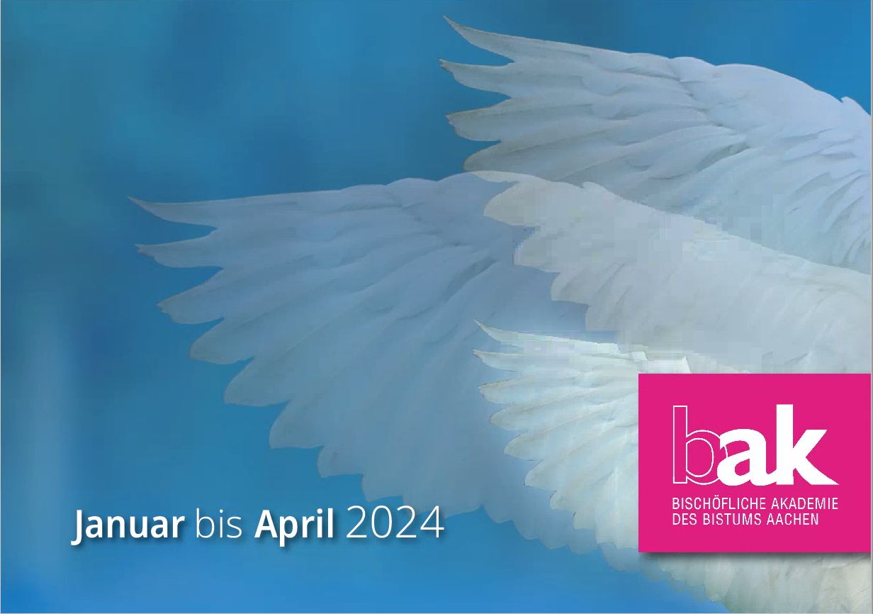 Titelseite des Programmheftes Januar bis April 2024 der Bischöflichen Akademie