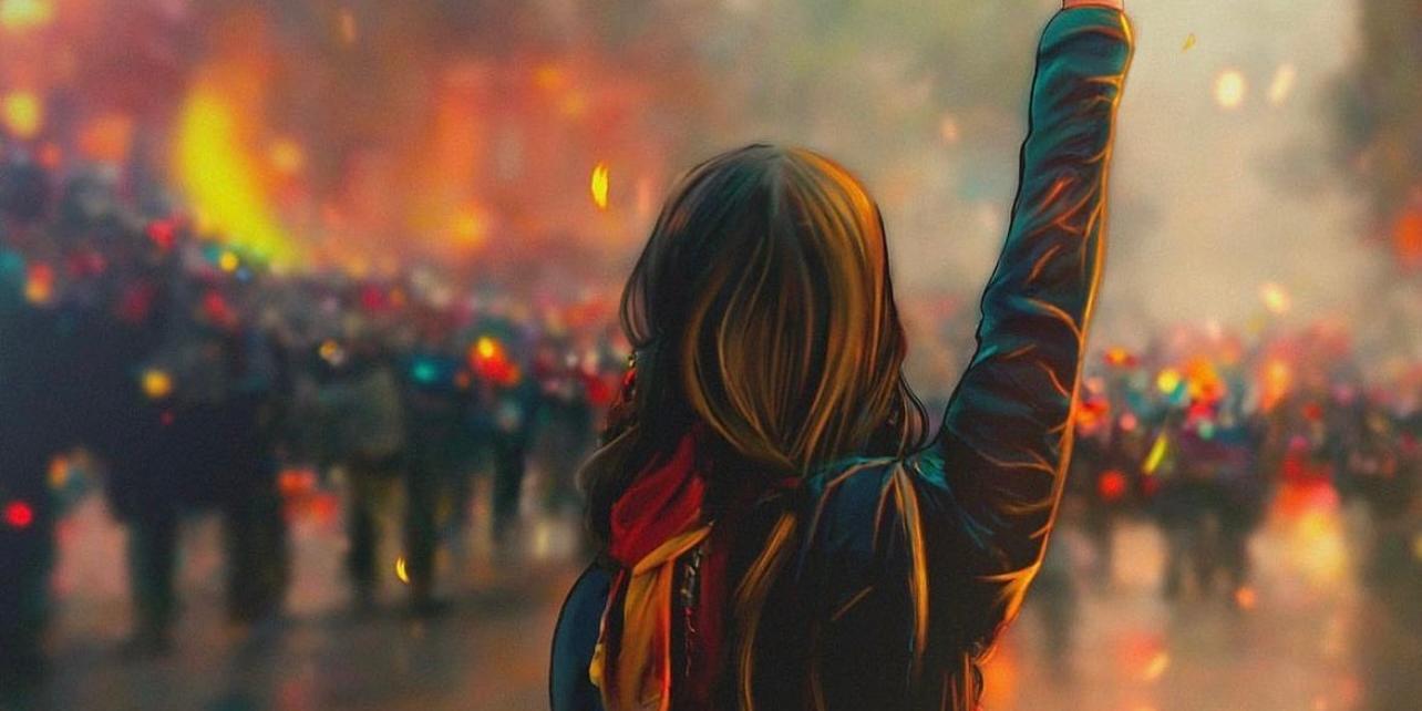 Plakat 'Frauen im Iran'