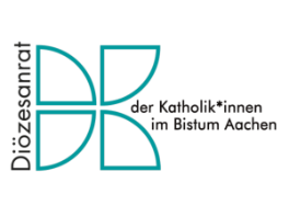 Logo: Diözesanrat der Katholik*innen im Bistum Aachen, stilisiertes D und K
